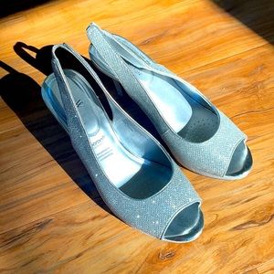 Silver Sparkle Pumps